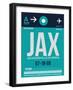 JAX Jacksonville Luggage Tag II-NaxArt-Framed Art Print