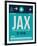 JAX Jacksonville Luggage Tag II-NaxArt-Framed Art Print