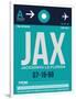 JAX Jacksonville Luggage Tag II-NaxArt-Framed Art Print