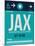 JAX Jacksonville Luggage Tag II-NaxArt-Mounted Art Print