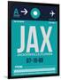 JAX Jacksonville Luggage Tag II-NaxArt-Framed Art Print