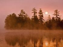 Sunrise on a Lake, Adirondack Park, New York, USA-Jay O'brien-Photographic Print