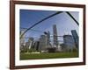 Jay Pritzker Pavilion Designed by Frank Gehry, Millennium Park, Chicago, Illinois, USA-Amanda Hall-Framed Photographic Print