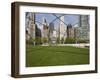 Jay Pritzker Pavilion Designed by Frank Gehry, Millennium Park, Chicago, Illinois, USA-Amanda Hall-Framed Photographic Print