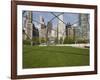 Jay Pritzker Pavilion Designed by Frank Gehry, Millennium Park, Chicago, Illinois, USA-Amanda Hall-Framed Photographic Print