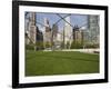 Jay Pritzker Pavilion Designed by Frank Gehry, Millennium Park, Chicago, Illinois, USA-Amanda Hall-Framed Photographic Print