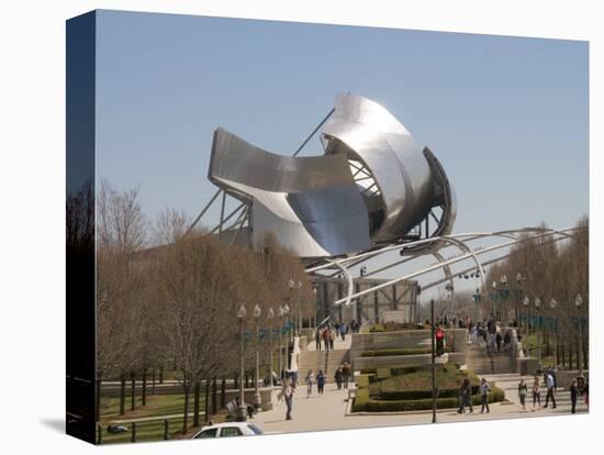 Jay Pritzker Pavilion Designed by Frank Gehry, Millennium Park, Chicago, Illinois-Robert Harding-Stretched Canvas