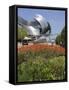 Jay Pritzker Pavillion Designed by Frank Gehry, Millennium Park, Chicago, Illinois, USA-Amanda Hall-Framed Stretched Canvas