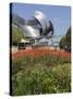 Jay Pritzker Pavillion Designed by Frank Gehry, Millennium Park, Chicago, Illinois, USA-Amanda Hall-Stretched Canvas