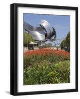 Jay Pritzker Pavillion Designed by Frank Gehry, Millennium Park, Chicago, Illinois, USA-Amanda Hall-Framed Photographic Print