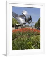 Jay Pritzker Pavillion Designed by Frank Gehry, Millennium Park, Chicago, Illinois, USA-Amanda Hall-Framed Photographic Print