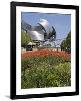 Jay Pritzker Pavillion Designed by Frank Gehry, Millennium Park, Chicago, Illinois, USA-Amanda Hall-Framed Photographic Print