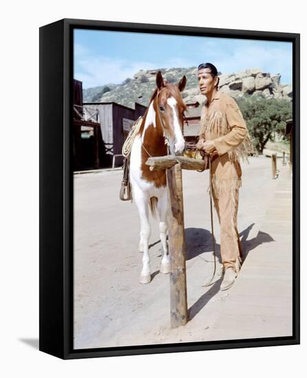 Jay Silverheels - The Lone Ranger-null-Framed Stretched Canvas