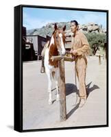 Jay Silverheels - The Lone Ranger-null-Framed Stretched Canvas