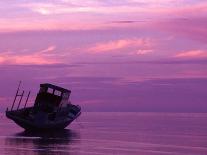 Fishing Boat at Sunset, Bunaken, Sulawesi, Indonesia-Jay Sturdevant-Laminated Photographic Print