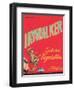 Jaywalker Vegetable Label - Los Angeles, CA-Lantern Press-Framed Art Print