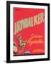 Jaywalker Vegetable Label - Los Angeles, CA-Lantern Press-Framed Art Print