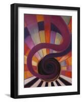 Jazz 2 2012 Abstract, Music-Lee Campbell-Framed Giclee Print