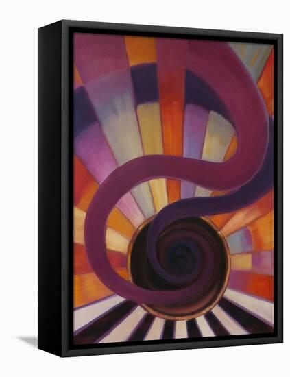 Jazz 2 2012 Abstract, Music-Lee Campbell-Framed Stretched Canvas