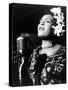 Jazz and Blues Singer Billie Holiday (1915-1959) in the 40's-null-Stretched Canvas