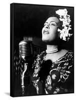 Jazz and Blues Singer Billie Holiday (1915-1959) in the 40's-null-Framed Stretched Canvas