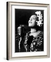 Jazz and Blues Singer Billie Holiday (1915-1959) in the 40's-null-Framed Photo