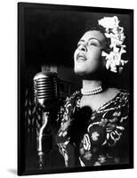 Jazz and Blues Singer Billie Holiday (1915-1959) in the 40's-null-Framed Photo