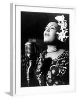 Jazz and Blues Singer Billie Holiday (1915-1959) in the 40's-null-Framed Photo