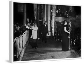 Jazz and Blues Singer Billie Holiday with Bluesmen Hot Lips Page and Jimmie Evans at Apollo Theatre-null-Framed Photo