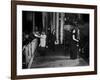 Jazz and Blues Singer Billie Holiday with Bluesmen Hot Lips Page and Jimmie Evans at Apollo Theatre-null-Framed Photo
