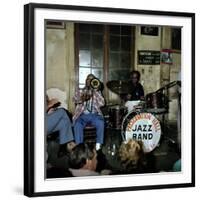 Jazz Band at Preservation Hall, New Orleans-null-Framed Photographic Print