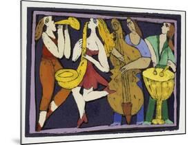 Jazz Band I-Leslie Xuereb-Mounted Giclee Print