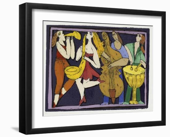 Jazz Band I-Leslie Xuereb-Framed Giclee Print