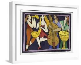 Jazz Band I-Leslie Xuereb-Framed Giclee Print