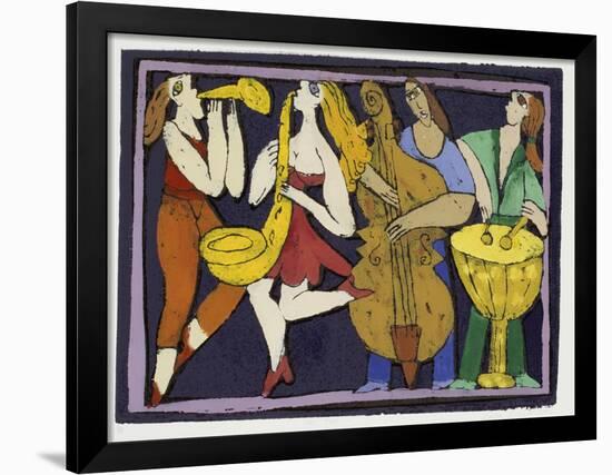 Jazz Band I-Leslie Xuereb-Framed Giclee Print