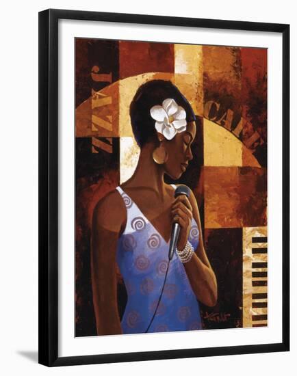 Jazz Cafe-Keith Mallett-Framed Giclee Print