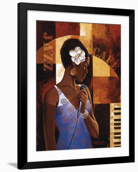 Jazz Cafe-Keith Mallett-Framed Giclee Print