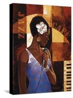 Jazz Cafe-Keith Mallett-Stretched Canvas