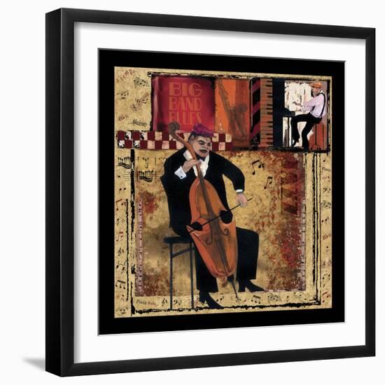 Jazz Cello-CW Designs Inc-Framed Art Print