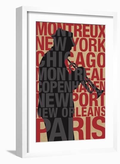 Jazz Cities-null-Framed Art Print