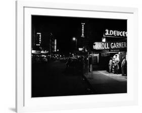 Jazz Club Three Deuces in the 52nd Street in New York-null-Framed Photo