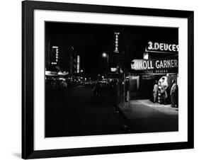 Jazz Club Three Deuces in the 52nd Street in New York-null-Framed Photo