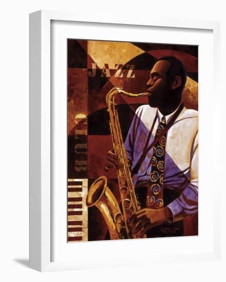 Jazz Club-Keith Mallett-Framed Giclee Print