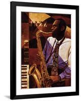 Jazz Club-Keith Mallett-Framed Giclee Print