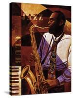 Jazz Club-Keith Mallett-Stretched Canvas