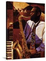 Jazz Club-Keith Mallett-Stretched Canvas