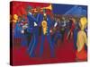 Jazz Club-Marsha Hammel-Stretched Canvas