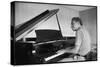 Jazz Composer and Pianist Eddie Heywood at the Piano in His Home on Martha's Vineyard-Alfred Eisenstaedt-Stretched Canvas