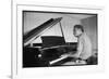 Jazz Composer and Pianist Eddie Heywood at the Piano in His Home on Martha's Vineyard-Alfred Eisenstaedt-Framed Photographic Print