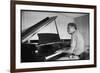 Jazz Composer and Pianist Eddie Heywood at the Piano in His Home on Martha's Vineyard-Alfred Eisenstaedt-Framed Photographic Print